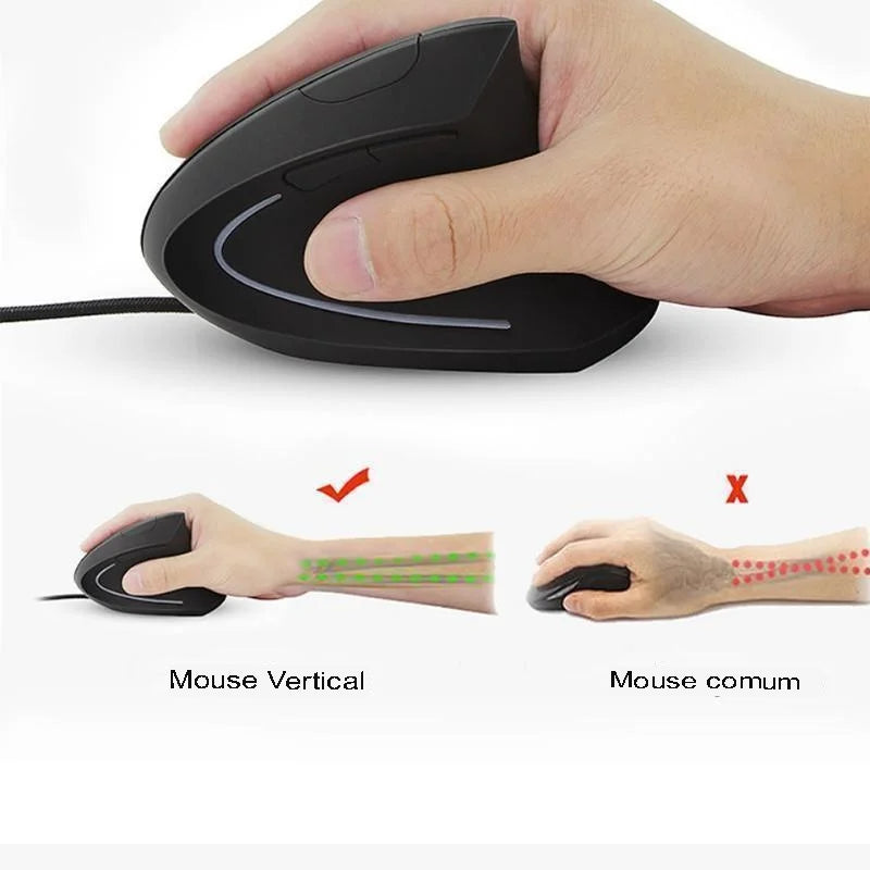 Mouse Vertical Ergonômico